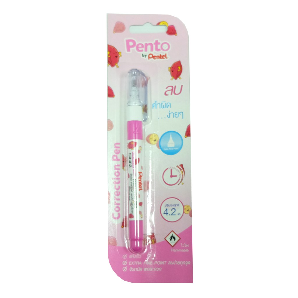 ปากกาลบคำผิด 4.2 ml ZL72-W ตรา Pentel ด้ามคละสี