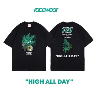 เสื้อยืดโอเวอร์ไซส์HIGH RIDE TEES blackS-3XL