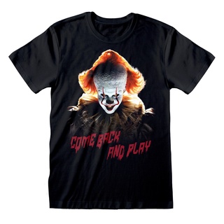 เสื้อยืดผ้าฝ้ายพิมพ์ลายขายดี เสื้อยืด พิมพ์ลาย Mans It Chapter 2 Come Back And Play แฟชั่นฤดูร้อน สําหรับผู้ชาย