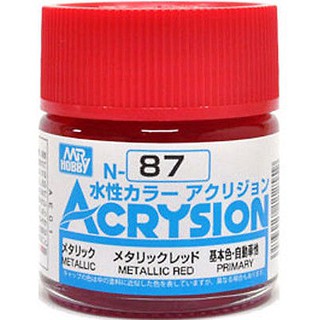 สีสูตรน้ำ Acrysion N87 Metallic Red