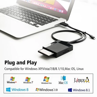 UGREEN รุ่น 30333 Card Reader USB 3.0 All in One ช่องเสียบ SD/TF/CF/MS การ์ดรีดเดอร์ Adapter