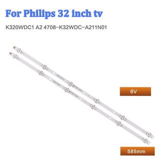 แถบไฟแบ็คไลท์ led สําหรับ Philips 32PHF5082 T3 LCD TV K320WDC1 4708-K32WDC- A2113N01 2 ชิ้น ต่อชุด