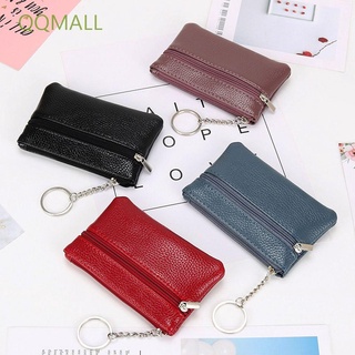 Qqmall เคสกระเป๋าสตางค์ใบสั้นสําหรับผู้ชายผู้หญิงหนัง Pu ใส่บัตรเครดิตไอดีการ์ดได้หลากสี