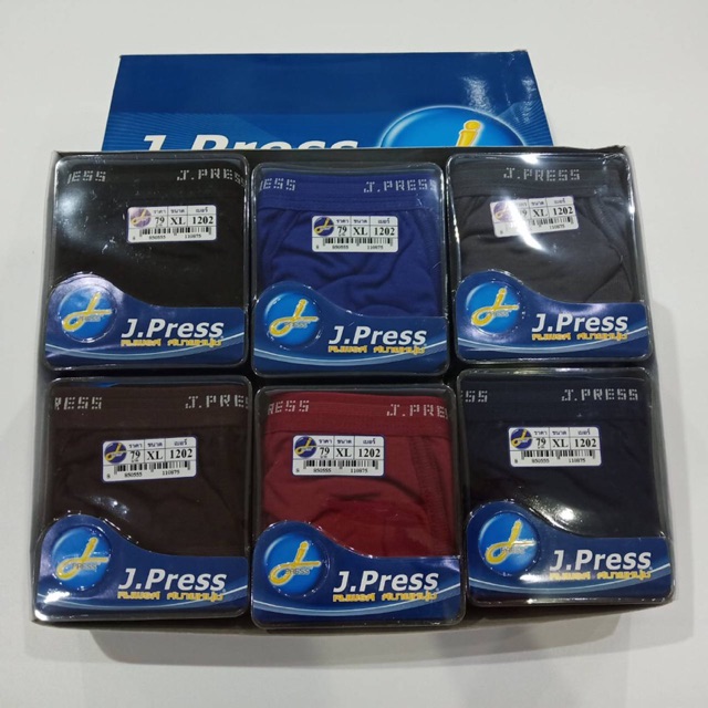 🔥 ถูกสุด 🔥J.press กางเกงในชาย เจเพรส ขอบโชว์ยาง รหัส 1202 คละสี (M-3XL)