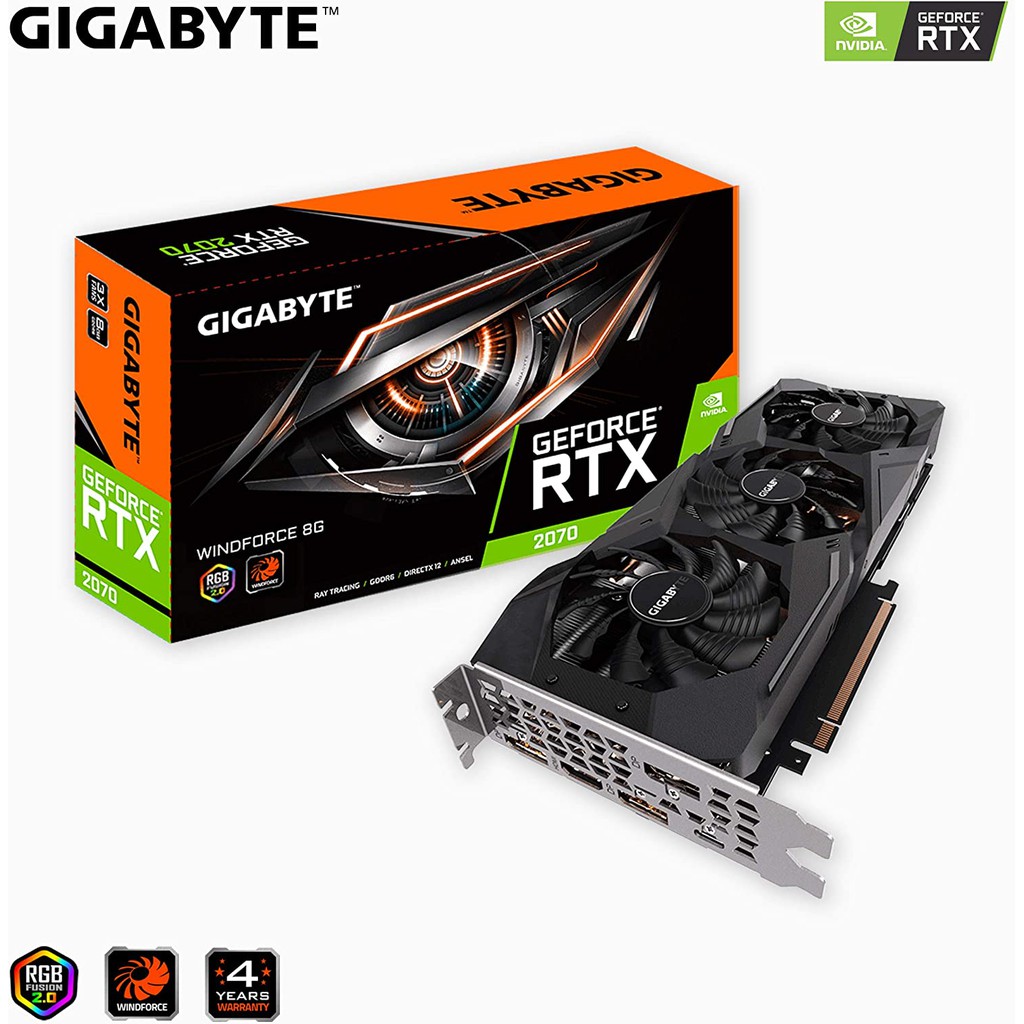 RTX 2070 8GB GIGABYTE X3 GAMING RGB การ์ดจอเล่นเกมส์
