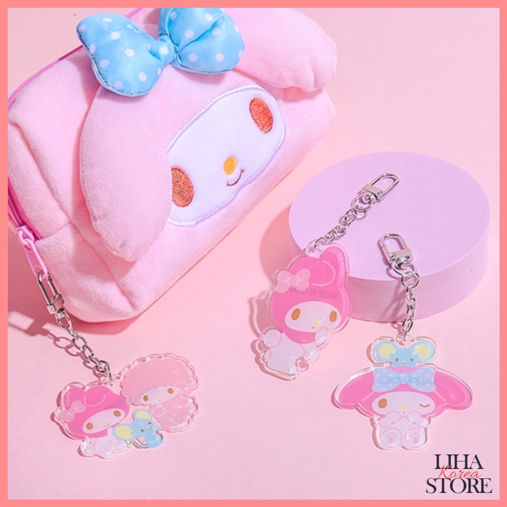 Hello kitty & My Melody Pouch Coin Wallet / My Melody Key ring