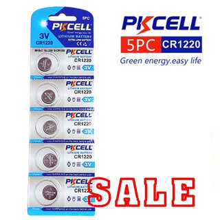 ใหม่ 5ชิ้น/1แพ็ค KCELL 3โวลต์ลิเธียมCR1220 DL1220 ECR1220ปุ่มแบตเตอรี่เซลล์แบบเหรียญสำหรับนาฬิกาของเล่น