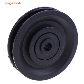 [largelook] 90mm Diameter Nylon Bearing Pulley Wheel Cable Gym Fitness Equipment Part