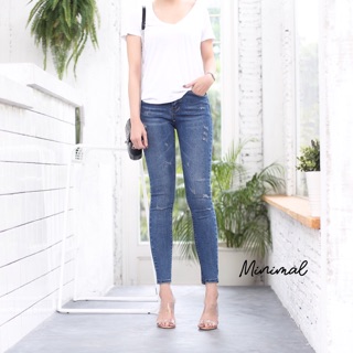 Mid rise skinny jeans