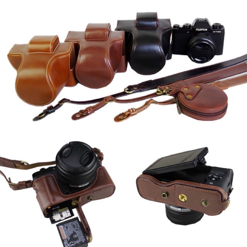 เคสกล้อง Fuji XT-200 เปิดช่องแบตได้พร้อมส่งฟรี เคสแบบเต็ม และแบบครึ่งตัว