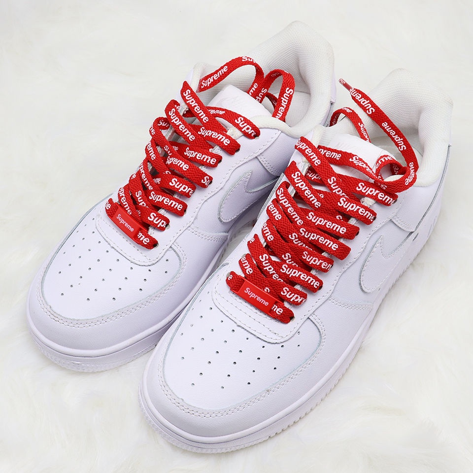 Sup เชือกผูกรองเท้าผ้าใบ AF1 AJ1 ข้อสั้น สูง 120 ซม. 140 ซม. 160 ซม.