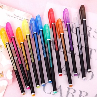 1pc ปากกาเจลกากเพชร  ปากกาสีสะท้อนแสง มี 48 สี  สีสุ่ม