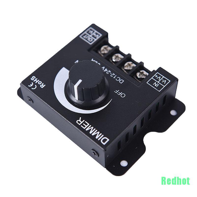 (Redhot) สวิตช์ควบคุมไฟหรี่ Led Dc12v 24V 30A สีดํา สําหรับ 1 ชิ้น