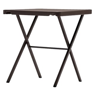 FOLDING TABLE NEW STORM 68X68CM BROWN โต๊ะพับอเนกประสงค์ NEW STROM HDPE 68x68 ซม. สีน้ำตาล โต๊ะและเก้าอี้ เฟอร์นิเจอร์นอ