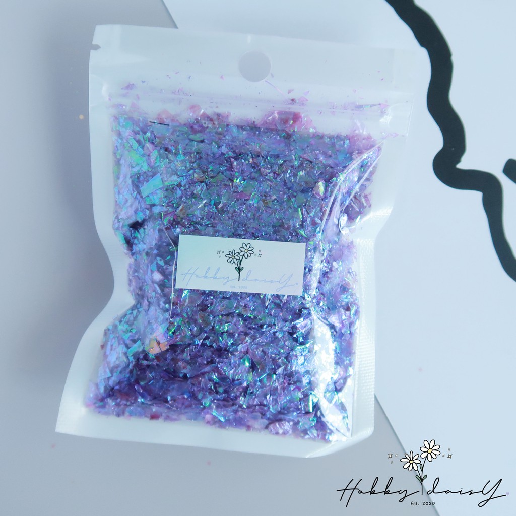 Candy Paper กลิตเตอร์โฮโลแกรม 5 สี พร้อมส่ง รูปที่ 5