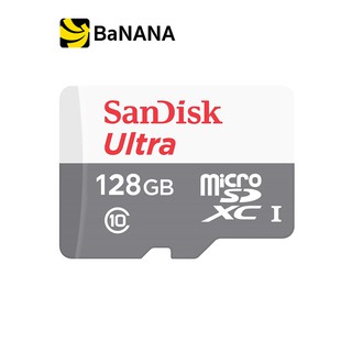 ราคาSanDisk Ultra MicroSDXC 128GB 100MB/s C10 (SDSQUNR-128G-GN6MN) By Banana IT