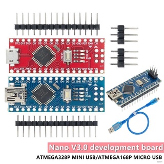 Nano With The Bootloader ตัวควบคุมนาโน 3.0 สําหรับ Arduino Ch340 Usb Driver 16Mhz Nano V3.0 Atmega328P/168 P