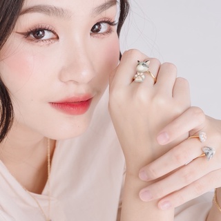 FAIRY TALES - Cool cat : The Gray Forest Cat Twist Ring แหวนแมวไขว้/แมวฟอเรสต์เทา handmade