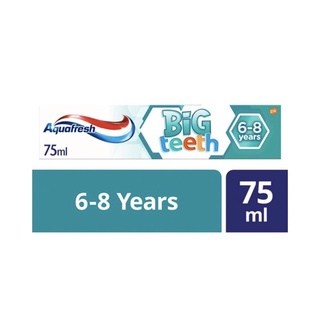 ยาสีฟัน Aquafresh big teeth 6++ years 75ml หลอดใหญ่คุ้ม