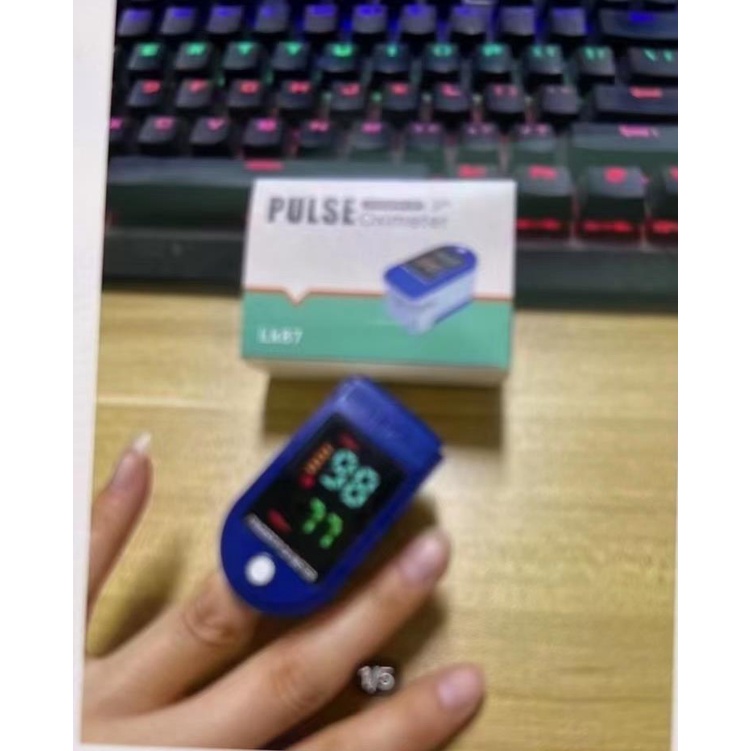 ❤️❤️เครื่องวัดออกซิเจนปลายนิ้ว รุ่น LK87 Fingertip Pulse Oximeter เครื่องวัดออกซิเจนในเลือดและวัดชีพจร วัดค่า SpO2 วัดออ