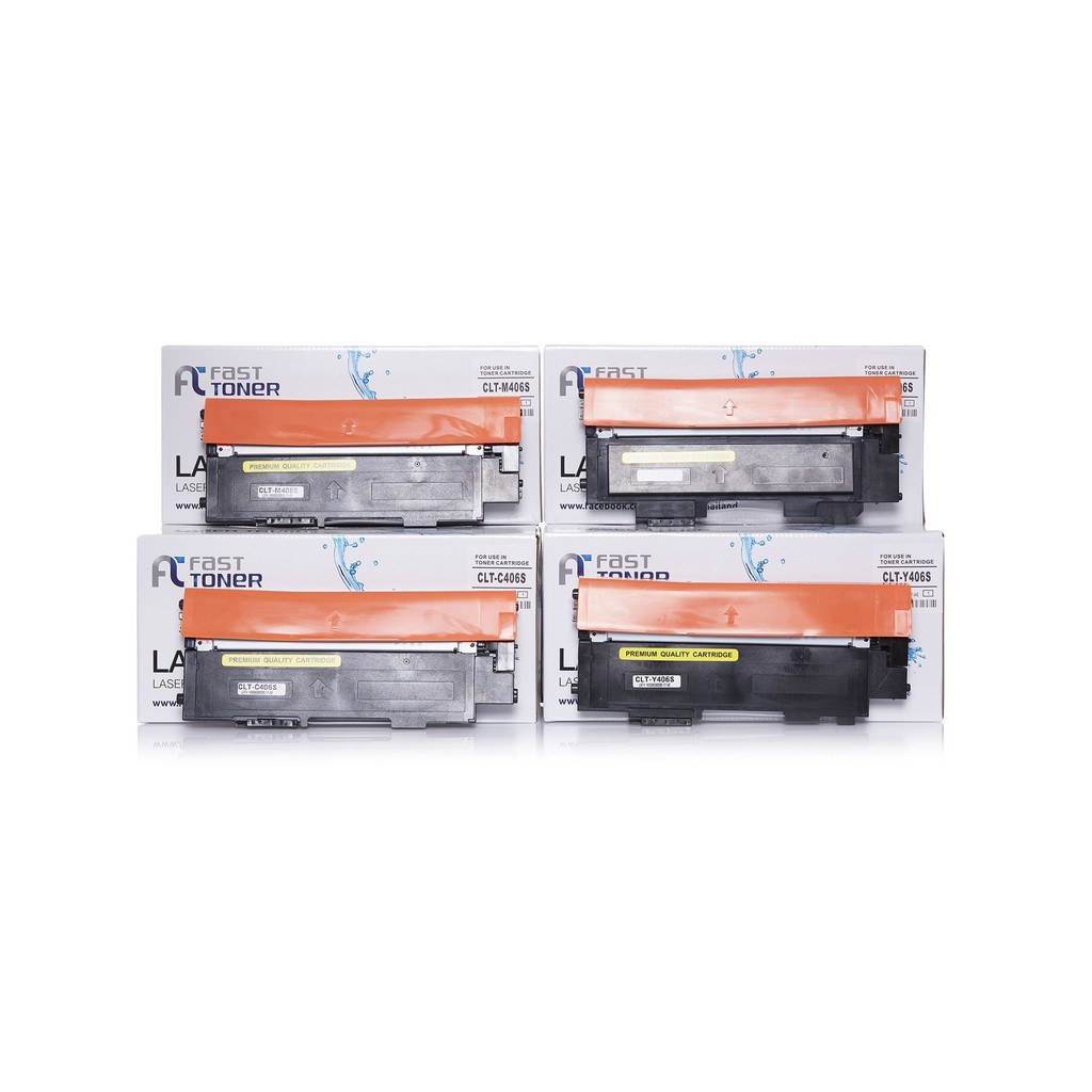 Fast Toner หมึกเทียบเท่า Samsung CLT-404S BKCMY ชุด 4 สี สำหรับ Sumsung Xpress SL-C430/ 430W/ 480/ 4