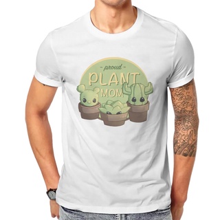 เสื้อยืดผ้าฝ้ายเสื้อยืด พิมพ์ลาย Proud Plant Mom แฟชั่นฤดูร้อน สําหรับผู้ชายL XL  XXL 3XL