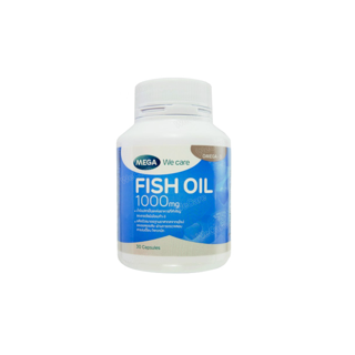 Mega Fish Oil 1000มก 30เม็ด เมก้าวีแคร์ ฟิชออย น้ำมันปลา