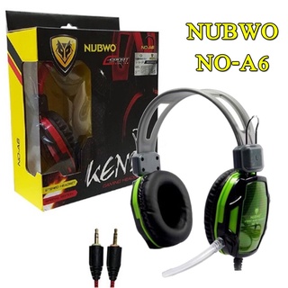 NUBWO Headphone หูฟัง รุ่น NO.A6 หูฟังพร้อมไมค์ (คละสี)