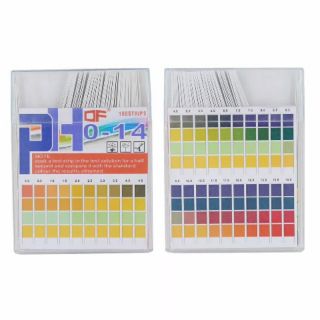 กระดาษวัดค่าพีเอช / กระดาษลิตมัส / กระดาษวัดค่ากรด-ด่าง / pH Test Strip วัดค่า pH 0-14  1 กล่องบรรจุ 100 ชิ้น