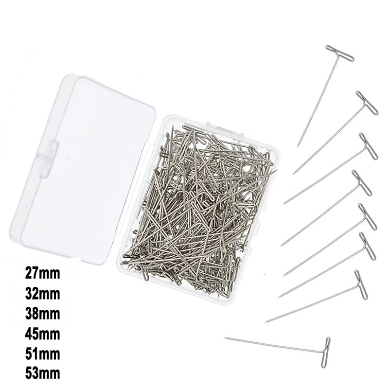 100pcs Stainless Steel Thumbtack Pushpin T Pins T27 T32 T38 T45 T51 T53