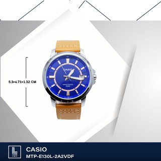 นาฬิกาข้อมือ casio รุ่น MTP-E130L-2A1VDF , MTP-E130L-2A2VDF