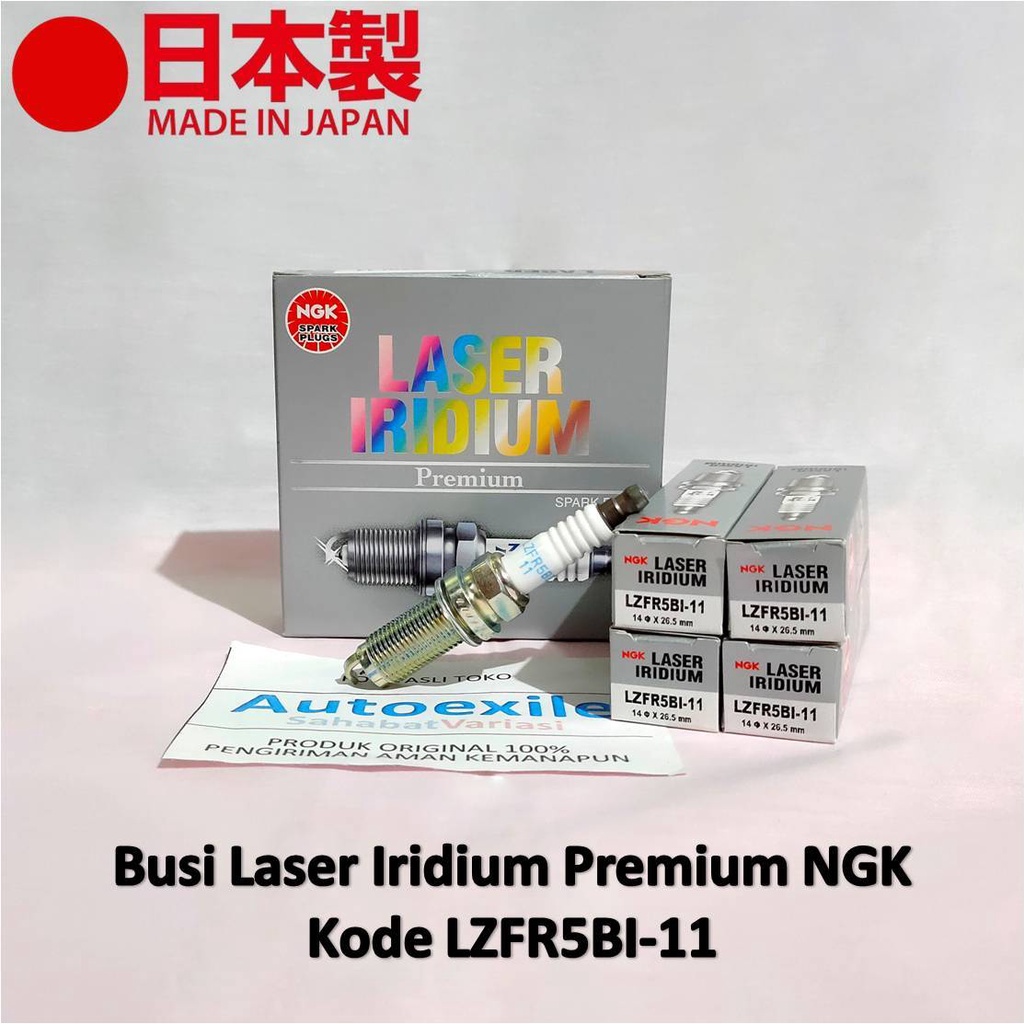 NGK LASER IRIDIUM Premium LZFR5BI-11 Japan Mirage Xpander Cross หัวเทียนรถยนต์