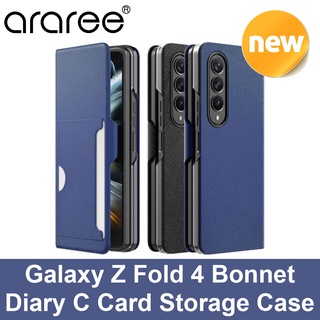 Araree Galaxy Z Fold 4 Bonnet Diary C Card Storage Case Korea