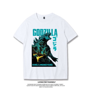 ขายดี!Monster Godzilla Joint Van Gogh Star เสื้อยืด Godzilla อุปกรณ์ต่อพ่วงแขนสั้น Quidora ญี่ปุ่น Retro ครึ่งแขนชายS-5X