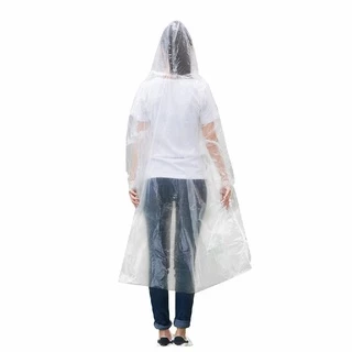 เสื้อกันฝนใส แบบพกพา ฟรีไซค์ เนื้อเหนียวทนทาน ง่านต่อการใช้งาน