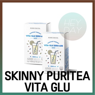 [Skinny Puritea] Vita Glu Zero Ade 14 แท่ง x 2 กล่อง รสเลม่อน แคลอรี่เป็นศูนย์ น้ําตาล ซีโร่ อาหารคีโต วิตามินซี คีโต ผลไม้ น้ํา อาหาร ความงาม อาหารเกาหลี