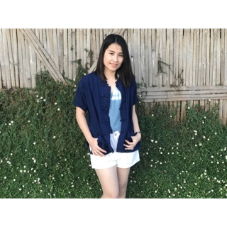 เสื้อหม้อฮ่อมกระดุมจีน