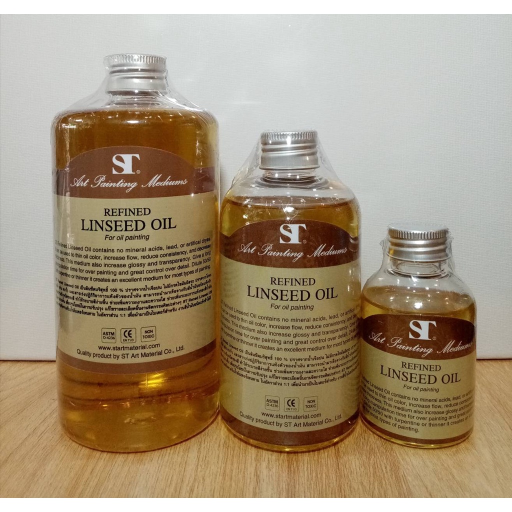 น้ำมันลินสีด เอสที ST Linseed Oil (100 / 250 /500 ml.)