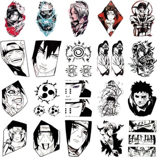 สติกเกอร์รอยสัก กันน้ํา ติดทนนาน ลายการ์ตูนนารูโตะ Kakashi จํานวน 20 แผ่น ต่อชุด