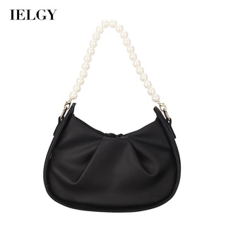 IELGY chain messenger hand-held underarm bag pearl women