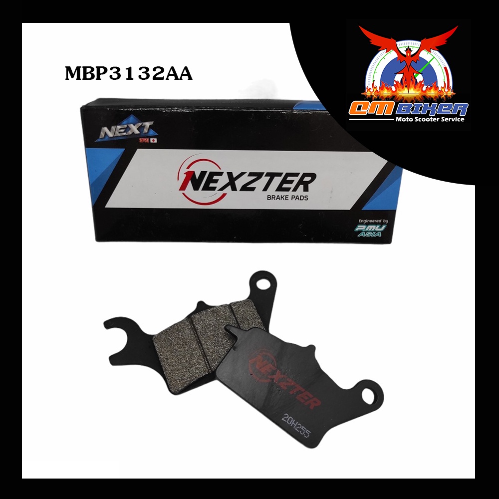 NEXZTER ผ้าเบรค สำหรับรถ Click, Scoopy i, Zoomer-X(No Combine), Moove(No Combine), Airblade  รุ่น NE
