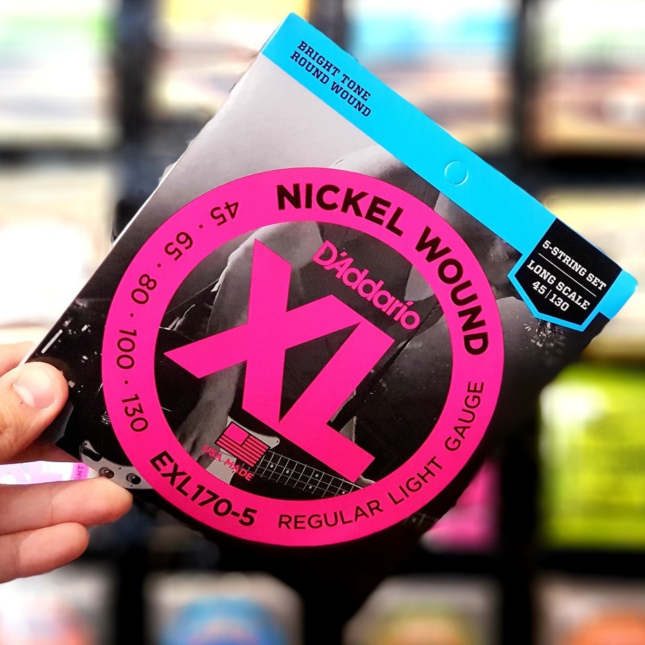 D'Addario EXL170-5 🌈 สายเบส5สาย EXL 170-5 ขนาด 45 - 130