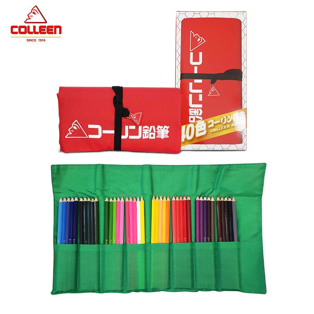 Colleen Colored Pencils สีไม้คอลลีน 40 สี + กระเป๋า 🎨 MAKI รุ่น มากิ แท้100% ดินสอสี สีไม้คลอลีน สีค