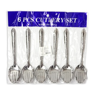 ชุดช้อน ส้อม แพ็ค 6คู่ (BB139)