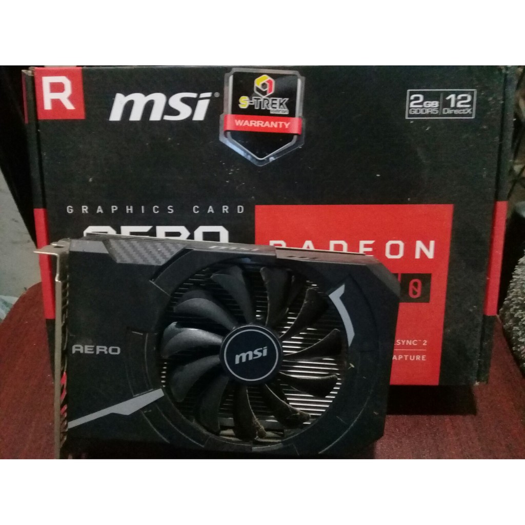 MSI RX 550 ยี่ห้อ  การ์ดจอมือสอง