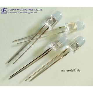 หลอด LED กระพริบ สีน้ำเงิน 4 ตัว