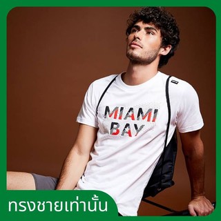 เสื้อยืดฤดูร้อนhot🔥ล้างสต็อก​ MIAMI​ BAY​® เสื้อยืดรุ่น​ Shooting Star (ทรงชาย)S-3XL