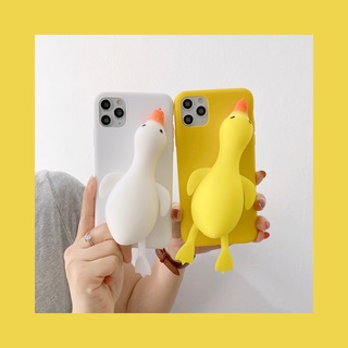 Cartoon 3D Reduced Pressure Duck Case Samsung A52 A72 A32 4G A12 A51 A71 A02S A10S A20S m51 m31 A31 A21S A11 M11 A70 A50 A50S A30S A10 A20 Soft TPU Case