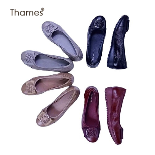 Thames(เทมส์) รองเท้าส้นแบน รองเท้าใส่ทำงาน Shoes-TH41027