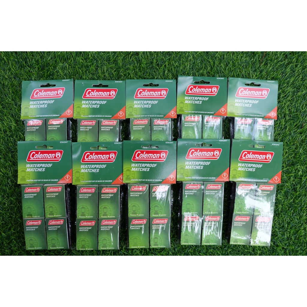 ไม้ขีดไฟ coleman ไม้ขีดเปียกน้ำก็จุดติด แท้ USA 100 % # พร้อมส่ง 1 แพ็คมี 4 กล่อง